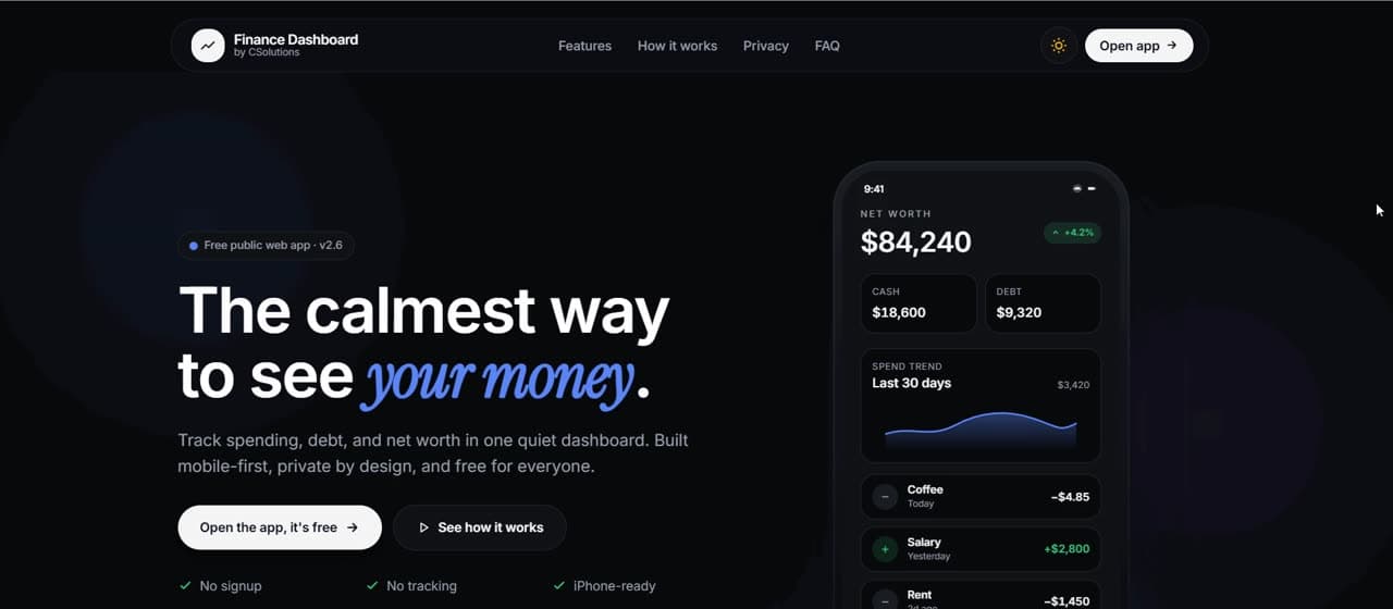 Finance Dashboard