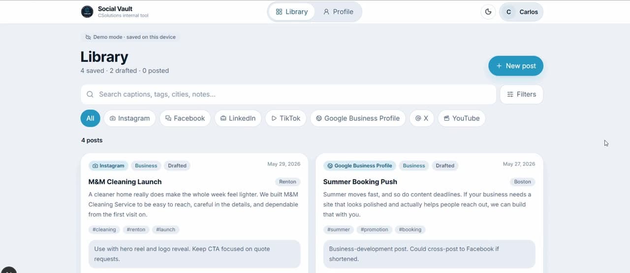 Social Vault